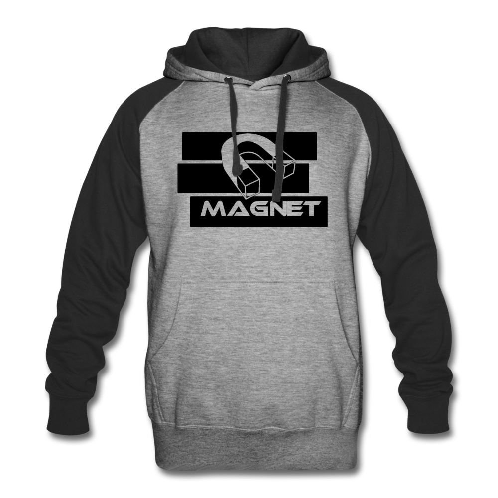 Magnet Colorblock Hoodie - heather gray/black