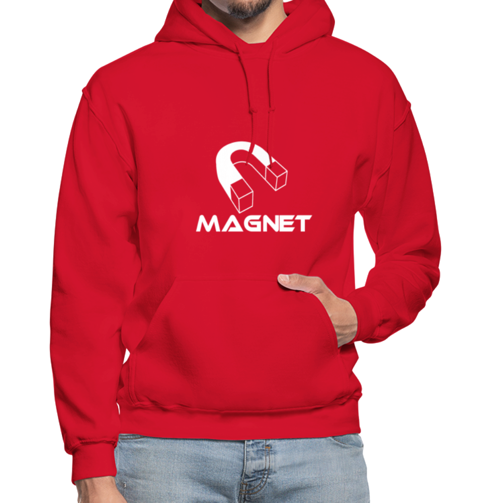 Magnet DM  Heavy Blend Adult Hoodie - red