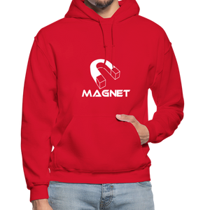 Magnet DM  Heavy Blend Adult Hoodie - red