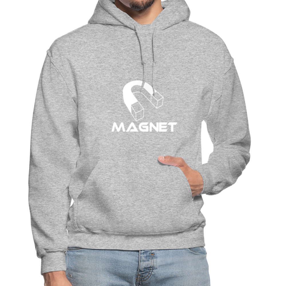 Magnet DM  Heavy Blend Adult Hoodie - heather gray