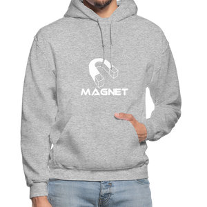 Magnet DM  Heavy Blend Adult Hoodie - heather gray