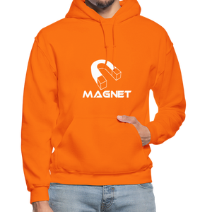 Magnet DM  Heavy Blend Adult Hoodie - orange