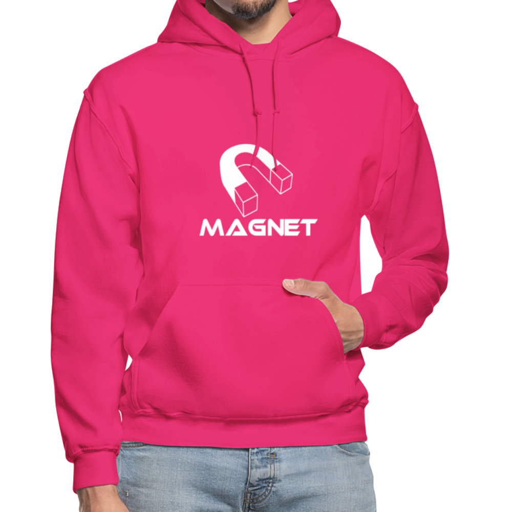 Magnet DM  Heavy Blend Adult Hoodie - fuchsia