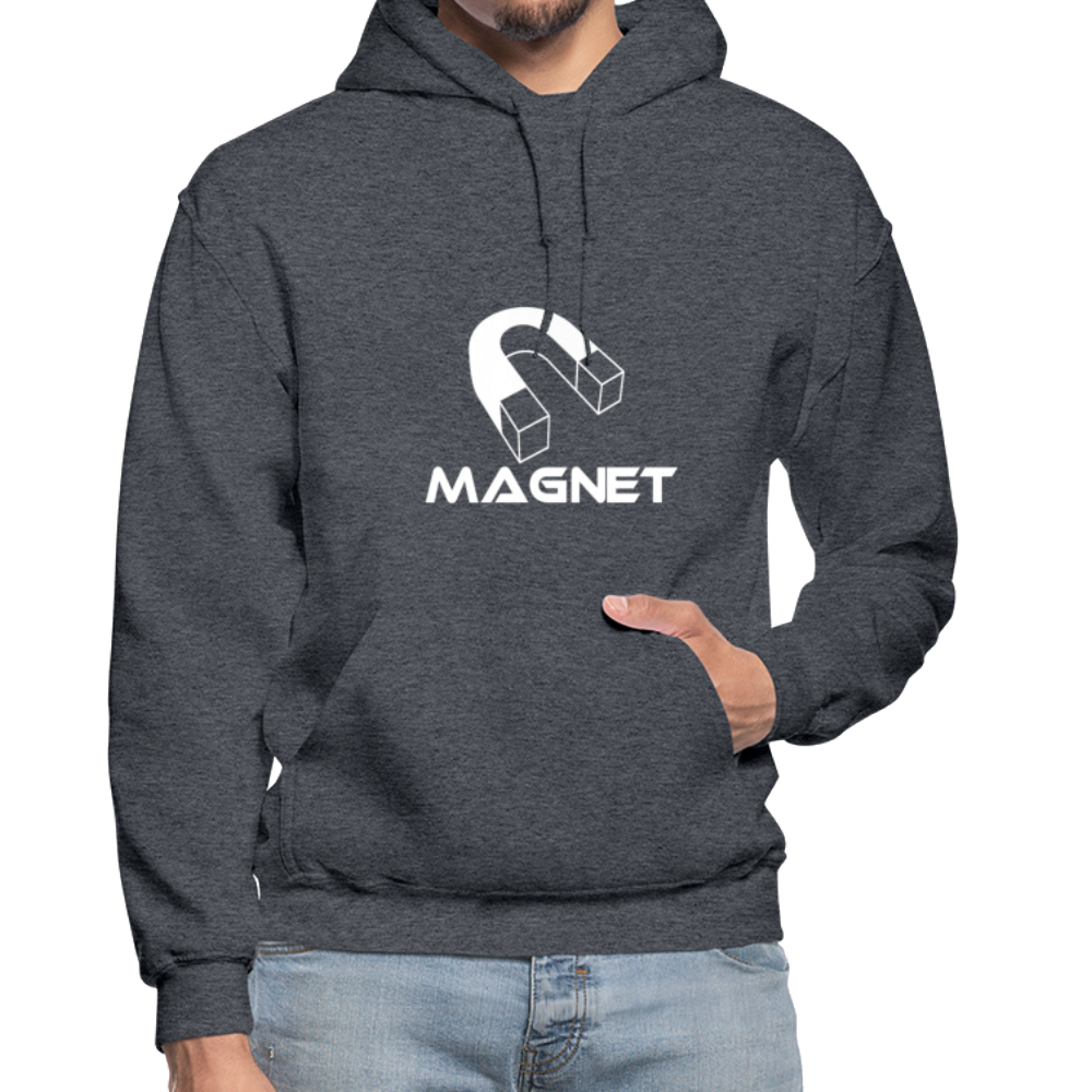 Magnet DM  Heavy Blend Adult Hoodie - charcoal gray