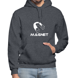 Magnet DM  Heavy Blend Adult Hoodie - charcoal gray