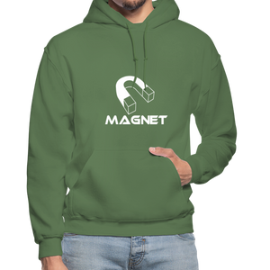 Magnet DM  Heavy Blend Adult Hoodie - military green