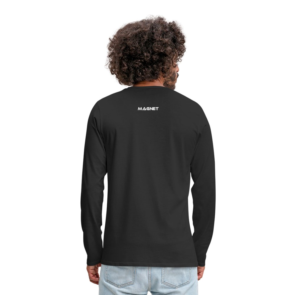 Magnet Men's Premium Long Sleeve T-Shirt - black