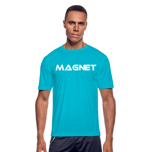 Magnet Men’s Moisture Wicking Performance T-Shirt - turquoise