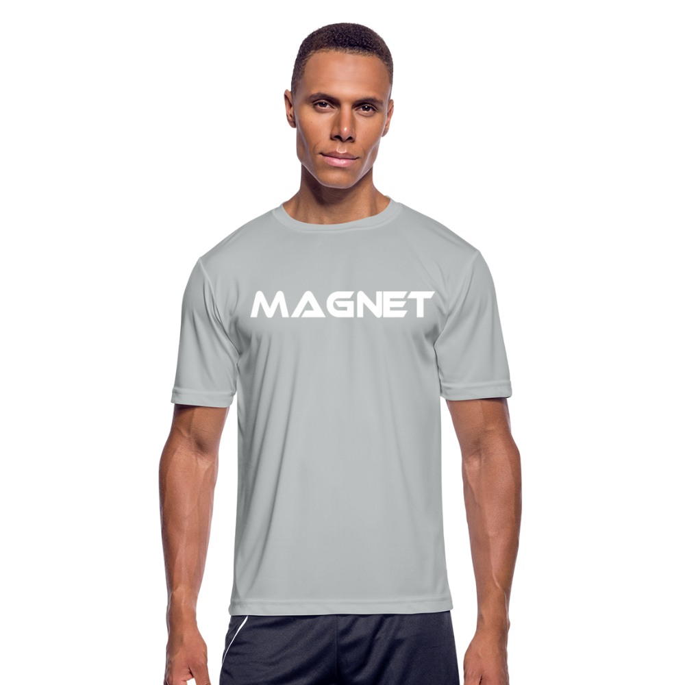 Magnet Men’s Moisture Wicking Performance T-Shirt - silver