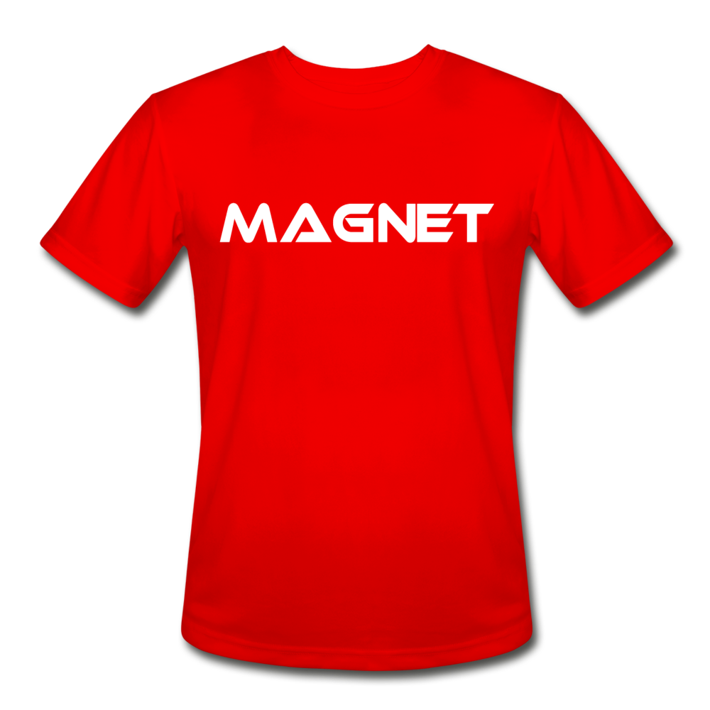 Magnet Men’s Moisture Wicking Performance T-Shirt - red