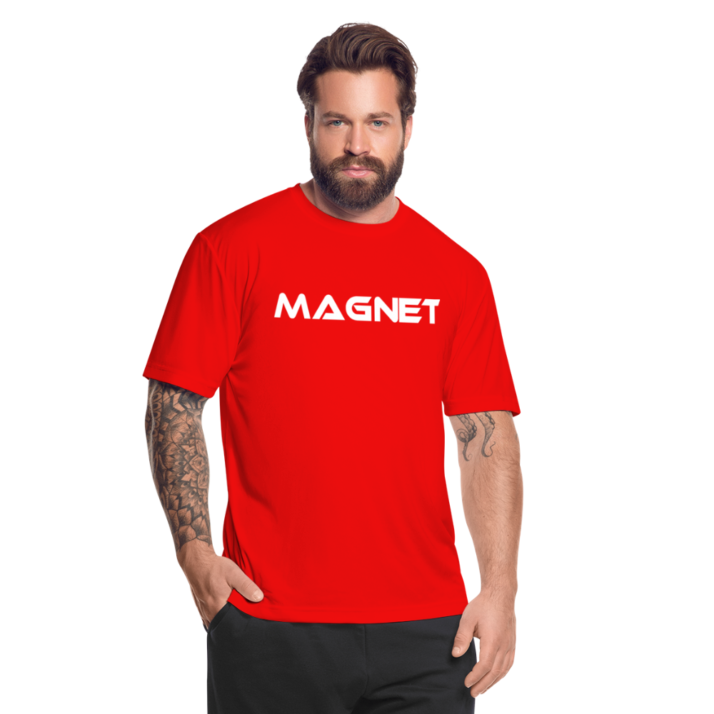 Magnet Men’s Moisture Wicking Performance T-Shirt - red