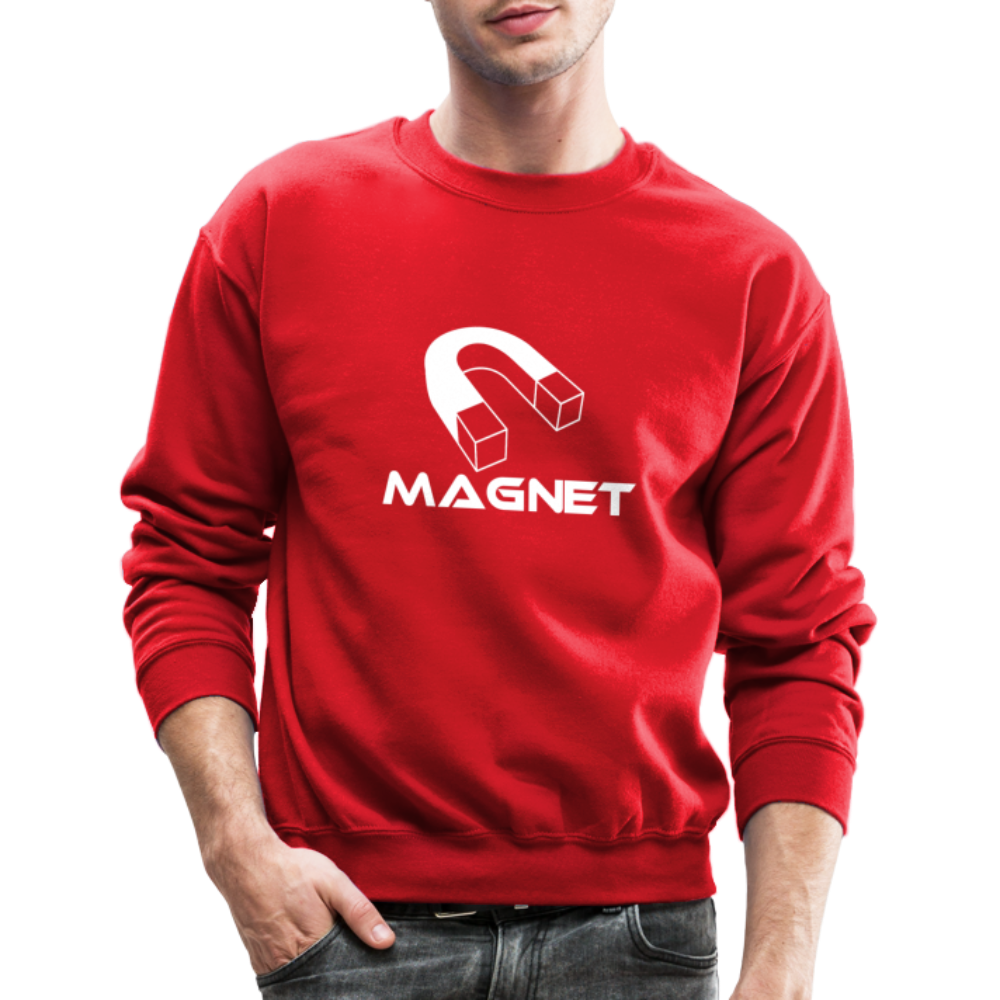 Magnet Aura Unisex Crewneck Sweatshirt - red