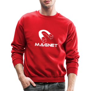 Magnet Aura Unisex Crewneck Sweatshirt - red