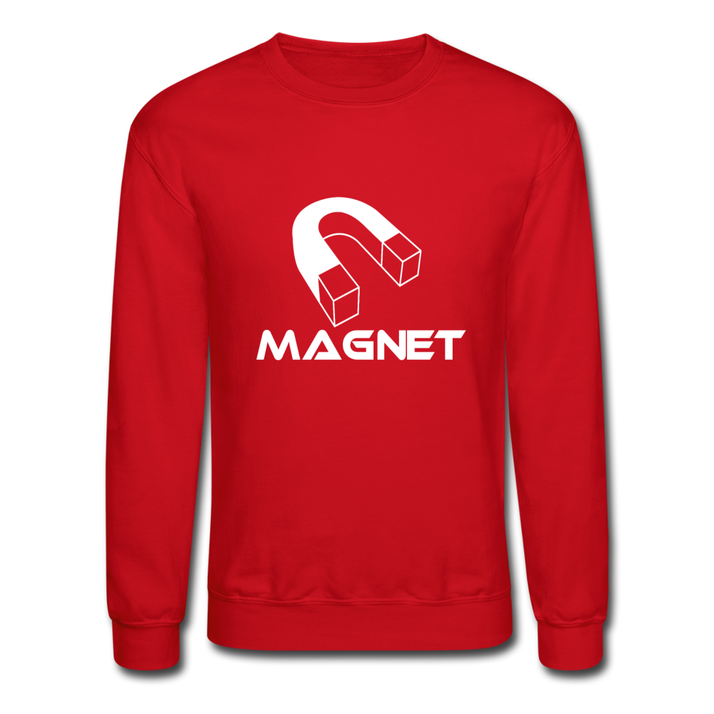 Magnet Aura Unisex Crewneck Sweatshirt - red