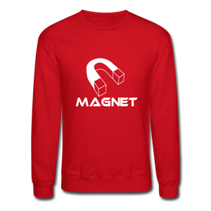 Magnet Aura Unisex Crewneck Sweatshirt - red