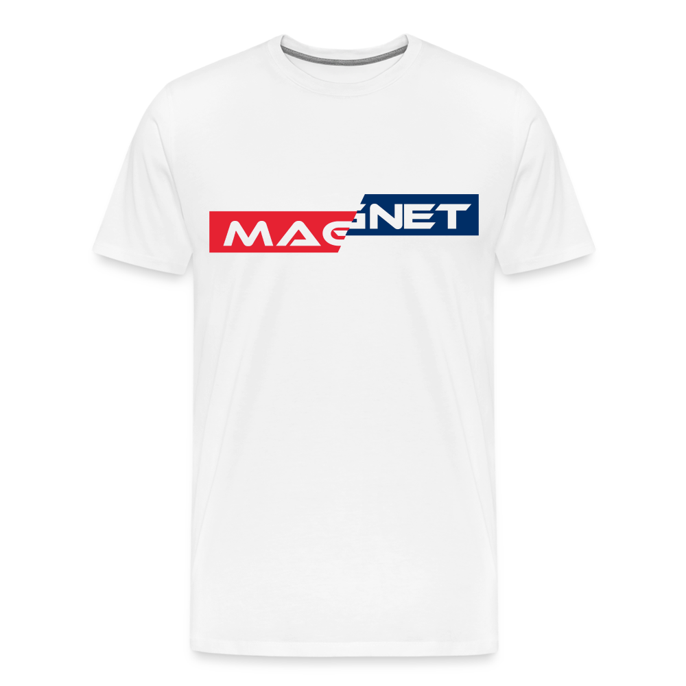 Magnet split decision Men's Premium T-Shirt - white