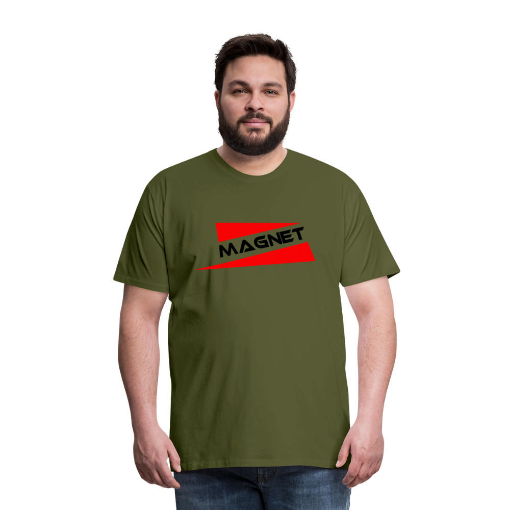 Magnet red flags Men's Premium T-Shirt - olive green