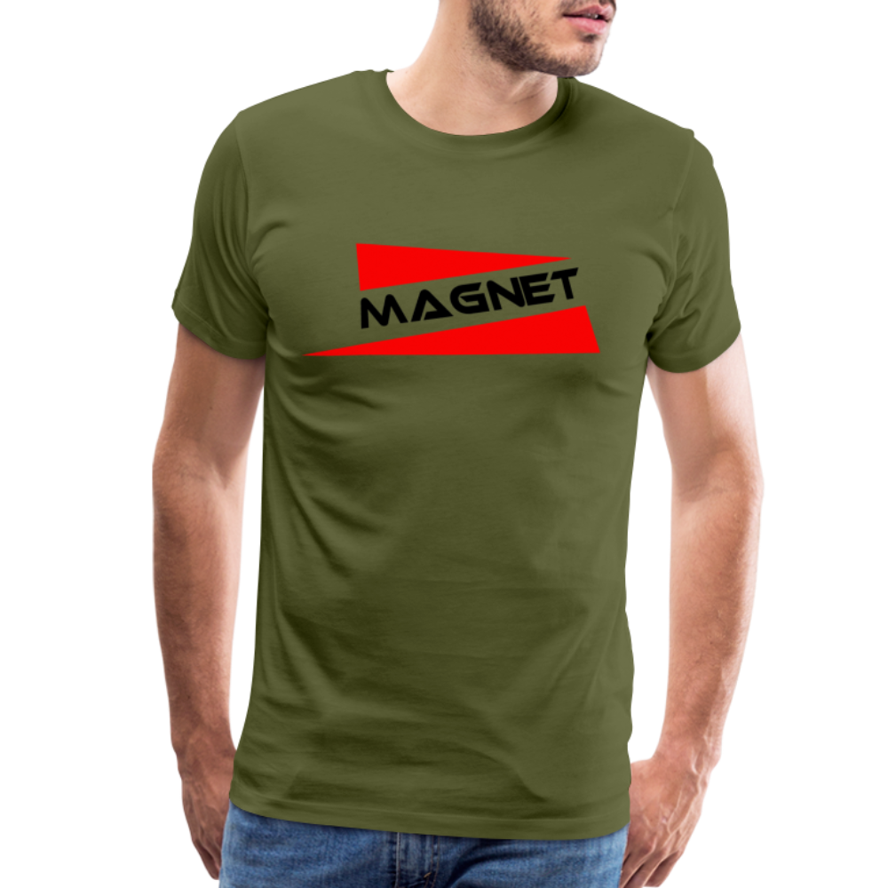 Magnet red flags Men's Premium T-Shirt - olive green