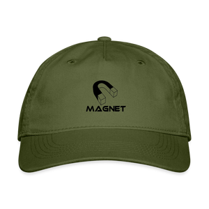 Magnet Organic Baseball Cap - olive green