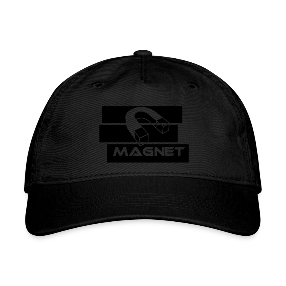 Magnet Bands Organic Baseball Cap - black