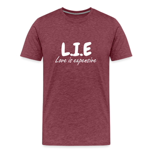 Magnet love  Men's Premium T-Shirt - heather burgundy