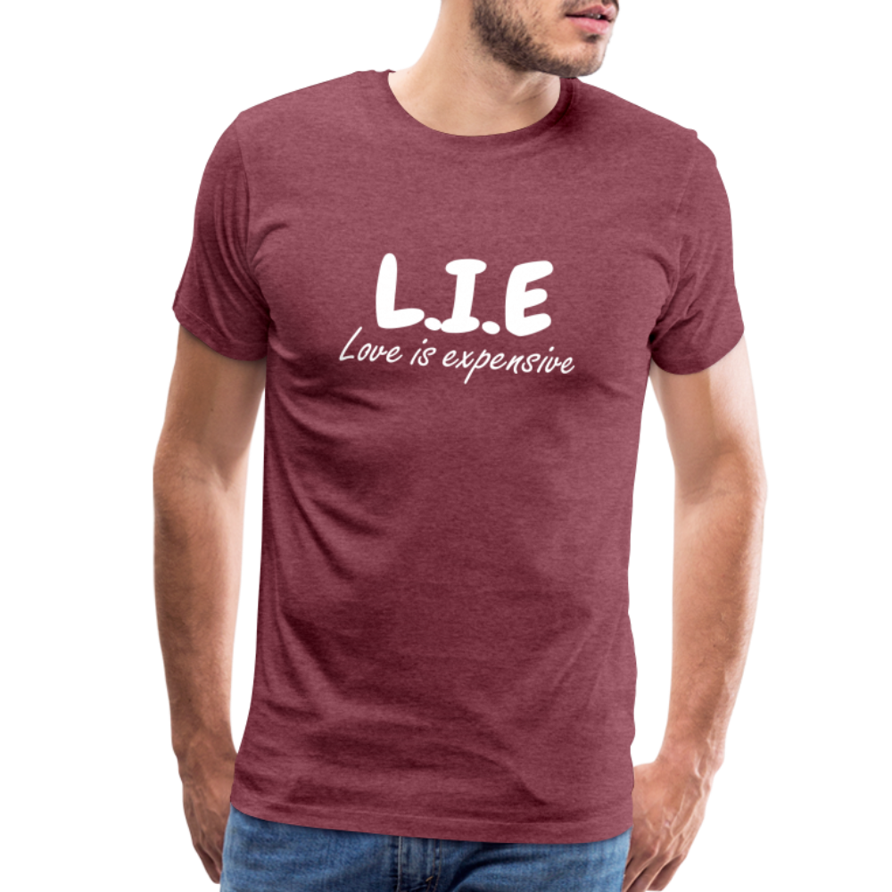 Magnet love  Men's Premium T-Shirt - heather burgundy