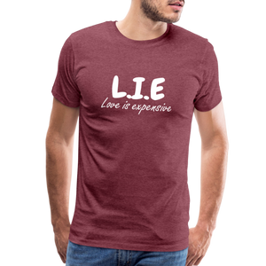 Magnet love  Men's Premium T-Shirt - heather burgundy