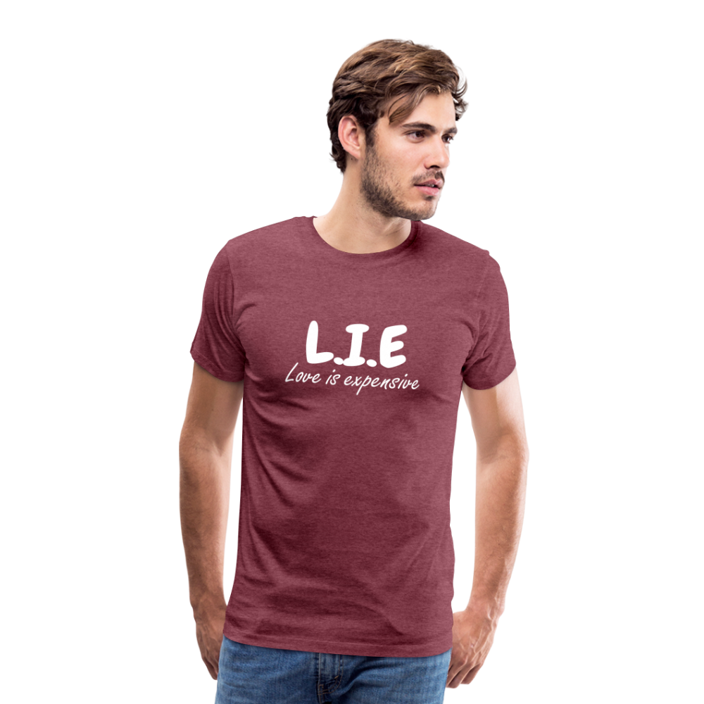 Magnet love  Men's Premium T-Shirt - heather burgundy