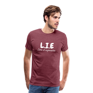 Magnet love  Men's Premium T-Shirt - heather burgundy