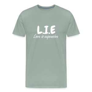 Magnet love  Men's Premium T-Shirt - steel green