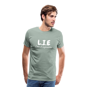 Magnet love  Men's Premium T-Shirt - steel green