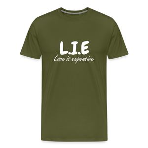 Magnet love  Men's Premium T-Shirt - olive green