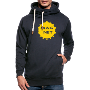 Magnet Sunshine Soul Shawl Collar Hoodie - navy