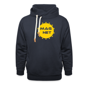 Magnet Sunshine Soul Shawl Collar Hoodie - navy