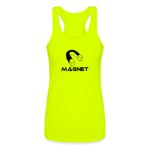 Magnet Women’s Performance Racerback Tank Top - neon yellow