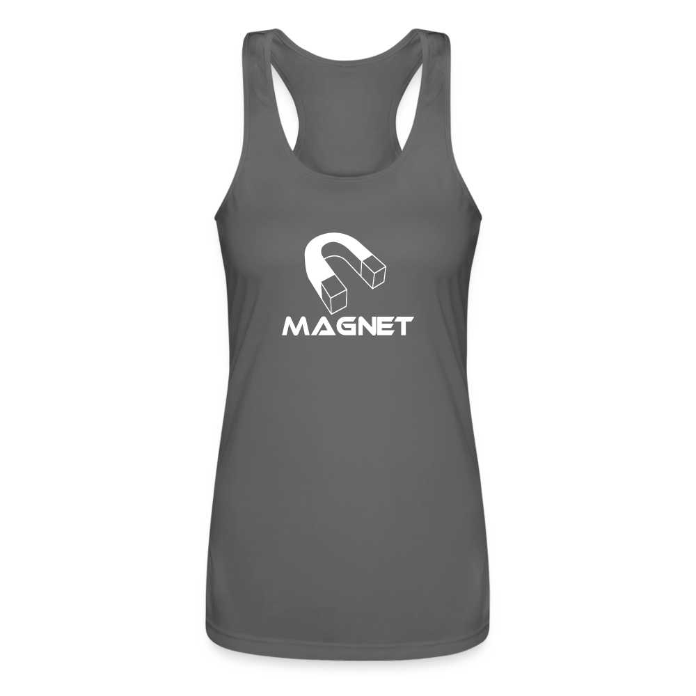 Magnet II Women’s Performance Racerback Tank Top - charcoal