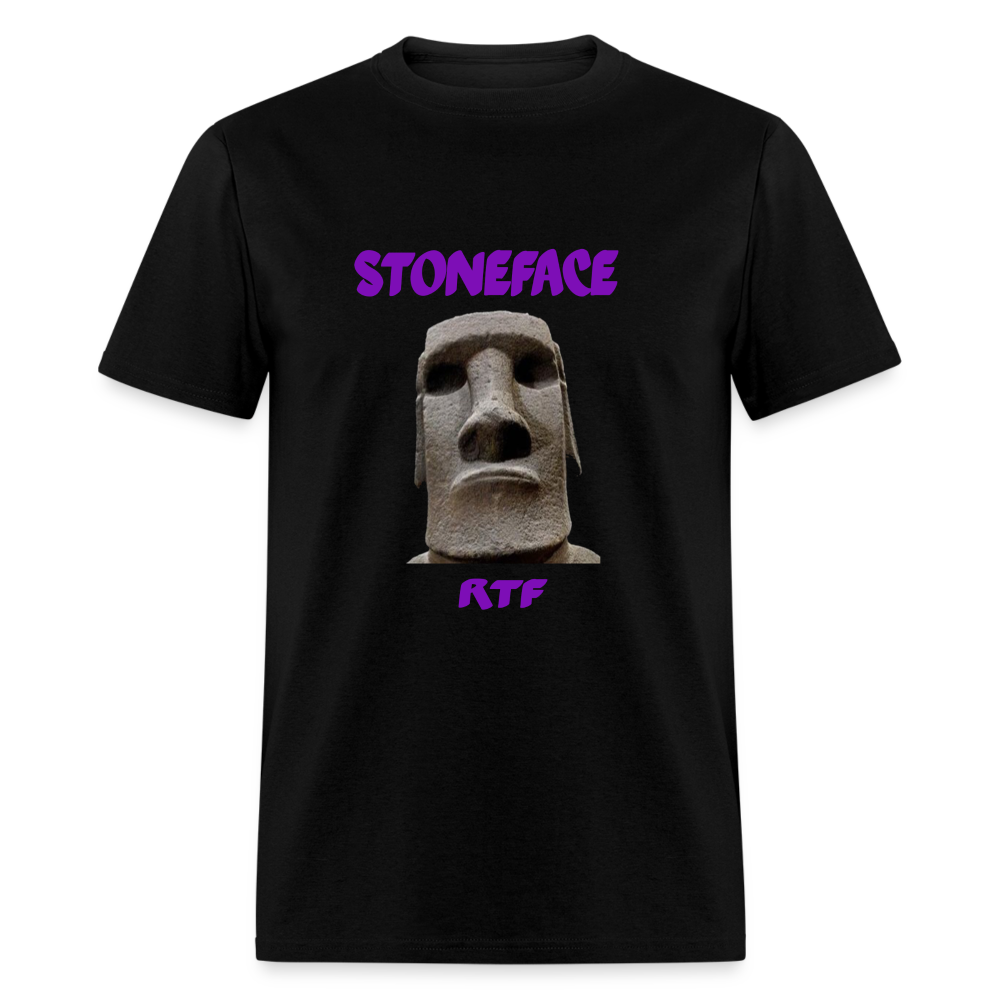 Rtf Stone Face Unisex Classic T-Shirt - black