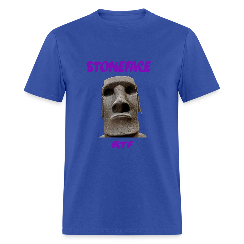 Rtf Stone Face Unisex Classic T-Shirt - royal blue