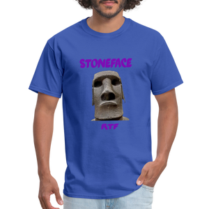 Rtf Stone Face Unisex Classic T-Shirt - royal blue