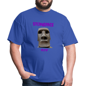 Rtf Stone Face Unisex Classic T-Shirt - royal blue