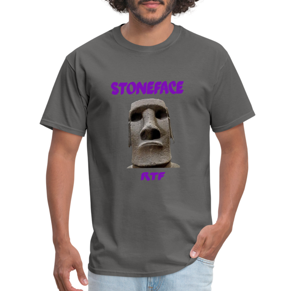 Rtf Stone Face Unisex Classic T-Shirt - charcoal