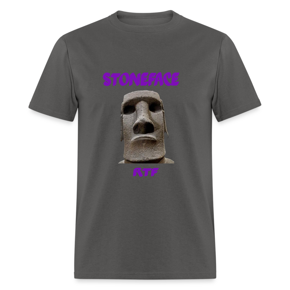 Rtf Stone Face Unisex Classic T-Shirt - charcoal