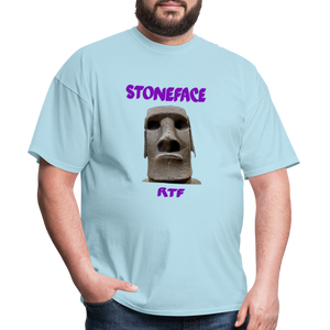 Rtf Stone Face Unisex Classic T-Shirt - powder blue