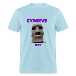 Rtf Stone Face Unisex Classic T-Shirt - powder blue