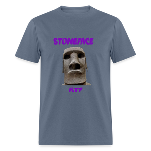 Rtf Stone Face Unisex Classic T-Shirt - denim