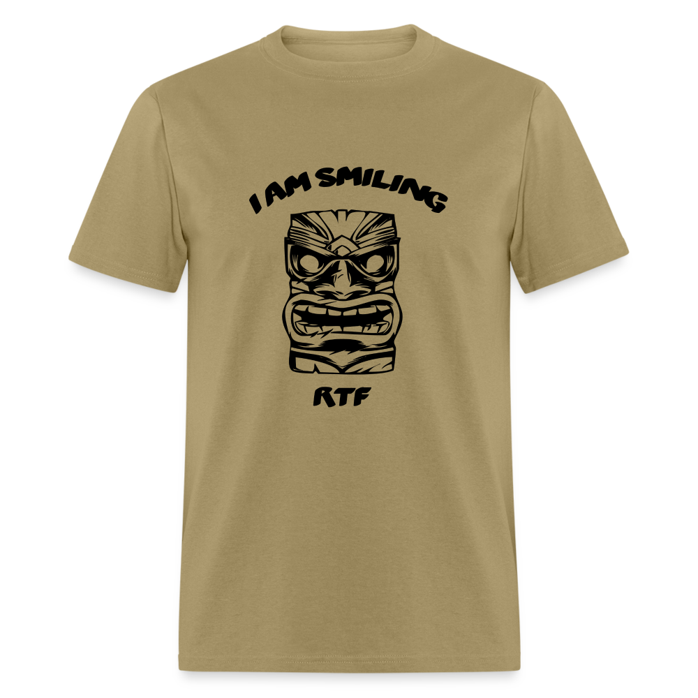 Rtf I am Smiling Unisex Classic T-Shirt - khaki