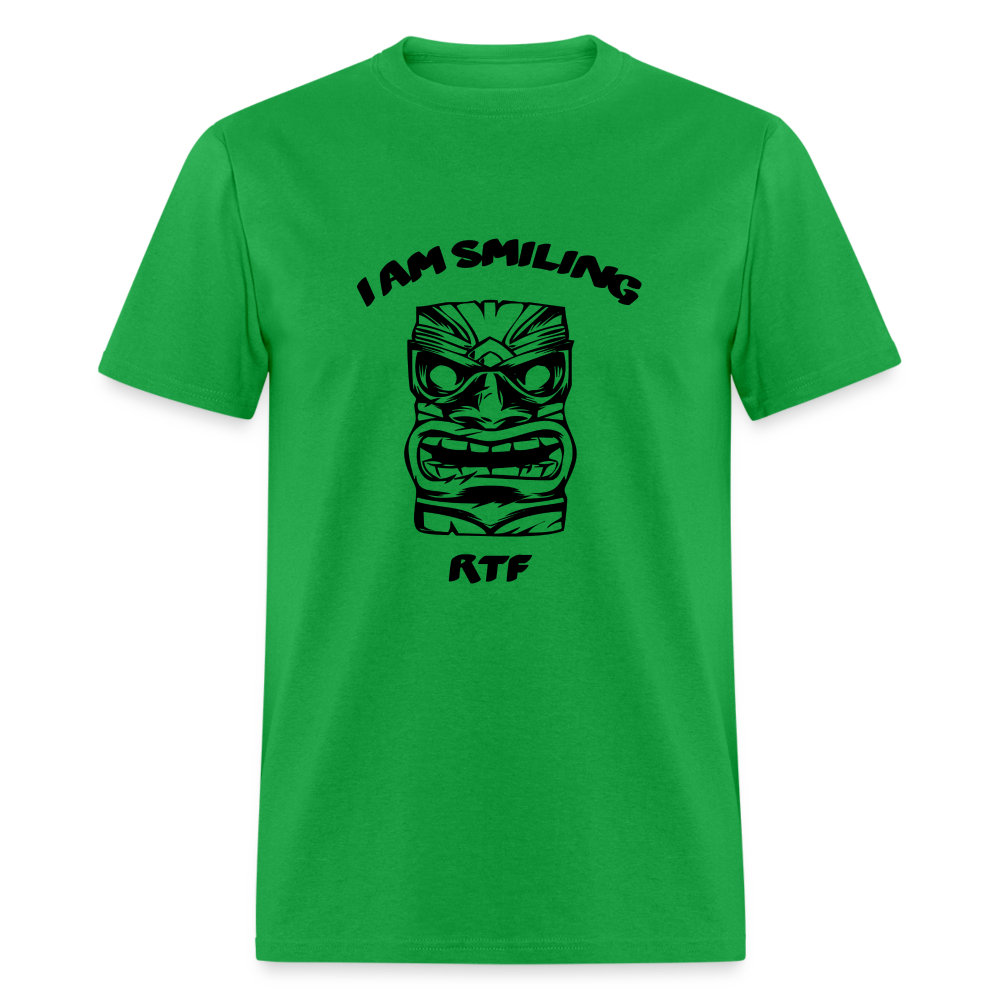 Rtf I am Smiling Unisex Classic T-Shirt - bright green
