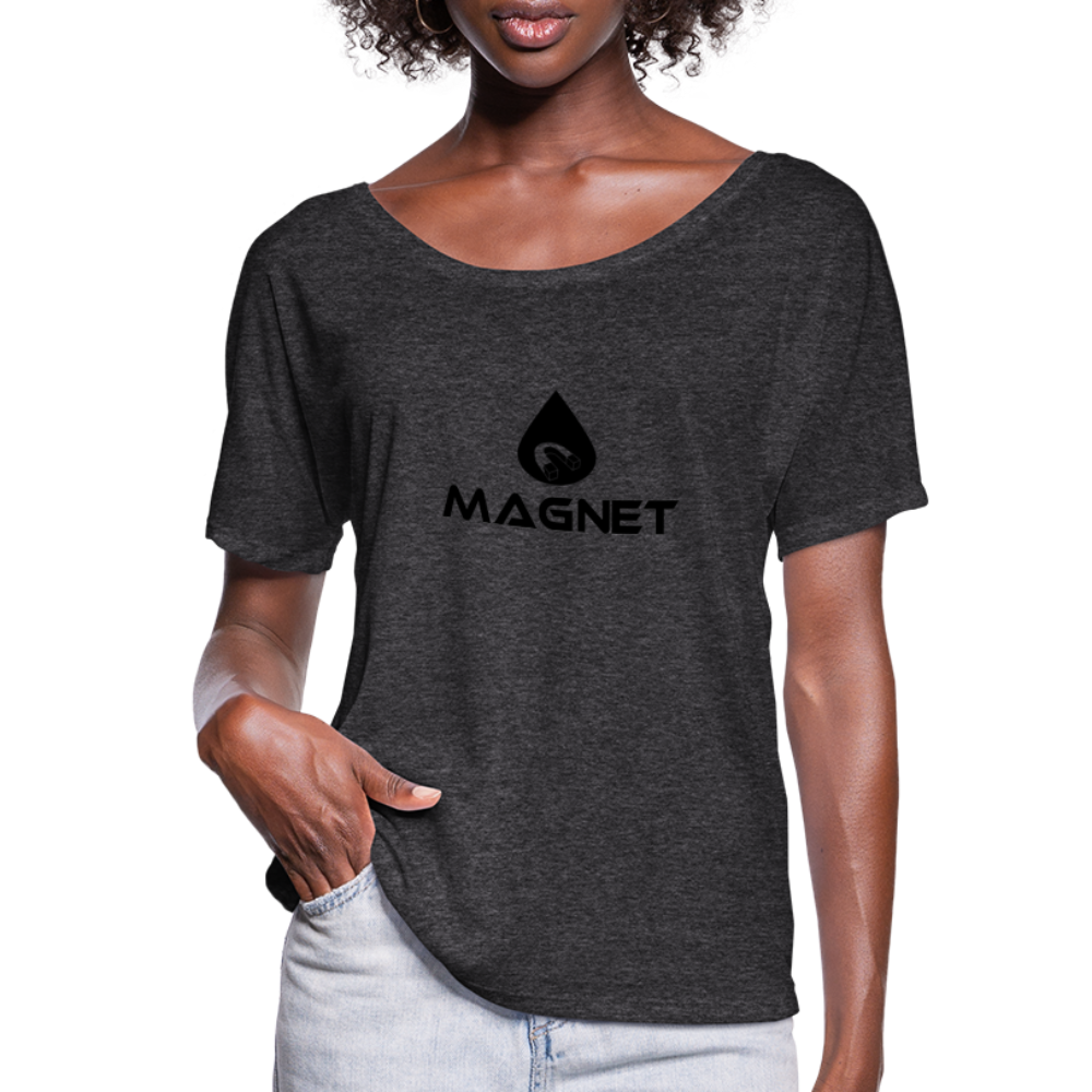 Magnet Women’s Flowy T-Shirt - charcoal grey