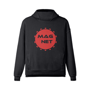 Magnet Mars 380G Unisex Washed Slit Hem Turtleneck Hoodie